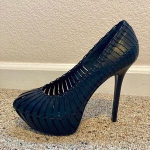 Report Signature Leather Platform Heels